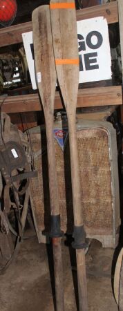 Pair of Vintage Timber Oars