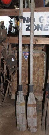 Pair of Large Vintage Timber Oars