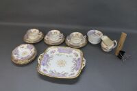 Antique Coalport Lilac Batwing China – 16 Piece Part Tea Set