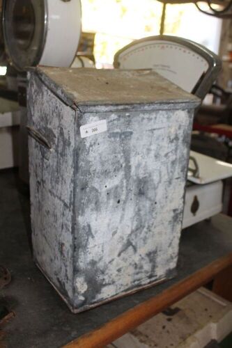 Vintage Galvanised Box - John Hollway - Ballarat