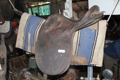 Pantera Leather Saddle Brisbane + Blanket