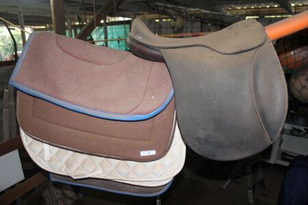 Leather Saddle and Blankets