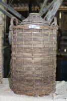 Stoneware Demi John in Wicker Basket