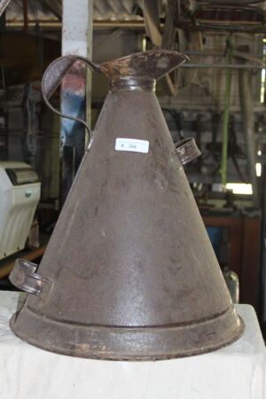 Large 3 Handled Galvanised Oil Jug