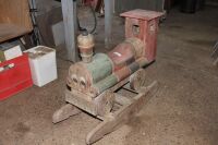 Carved and Painted Timber Rocking Train Engine - Red Top