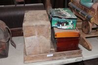 Asstd Timber Boxes, Tray and Poker Set