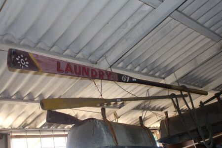 Vintage Laundry 61 Painted Oar
