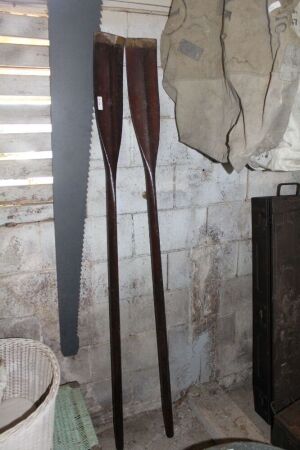 Pair of Vintage Timber Oars