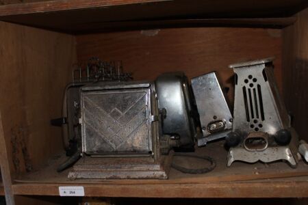 5 Vintage Chrome Toasters