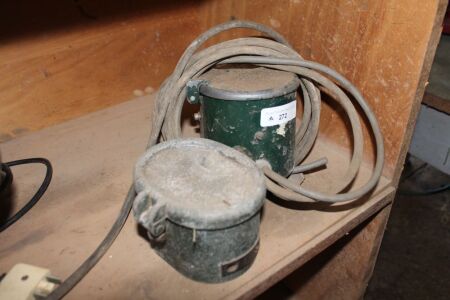 2 Vintage Alloy Cased Timing Switches - 1 Wind Up 1 Electric