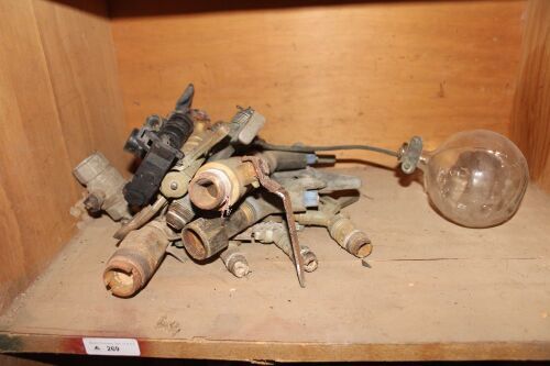 Shelf Lot of Sprinklers, Valves Etc