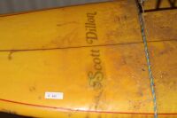 Vintage Scott Dillon Single Fin Surfboard - 2