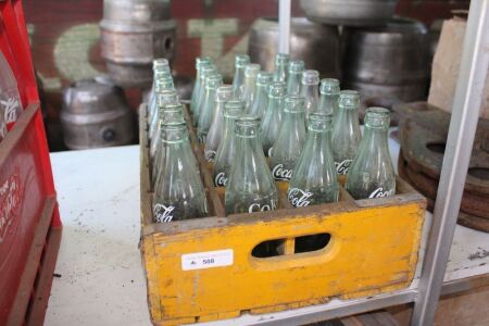 Vintage Timber Coca Cola Crate with 24 x 6.5 FL.OZ. Bottles