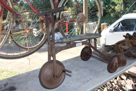 Small Vintage Childs Tricycle - Solid Red Wheels