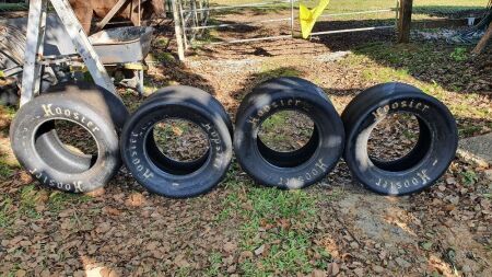 Set 4 x Hoosier 27.0/10.0-15 Ex Racing Slicks