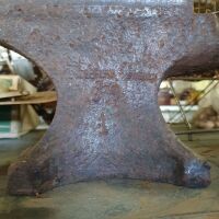 Small Forged Anvil - Marked Sweden 1950 26lb 2.25" Table - Total Length 13.75" - 3/8" Hardy Hole - 3