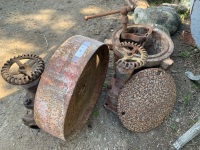 Asstd Lot of Old Iron inc. Wheels, Pot, Valve etc - 2