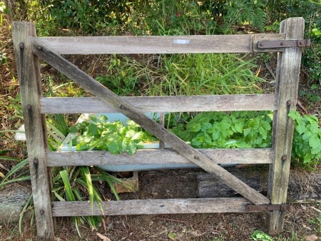 Vintage Hardwood Timber Gate