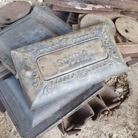 Scotia Dover No.8 Cast Iron Wood Stove in Parts for Restoration