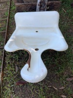 Rare WW2 US Forces Enamelled Straddle Sink for Examining a Private's Privates