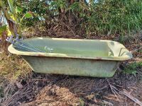 Antique Roll Top Cast Iron Bath with Legs and Chrome Plumbing - 2