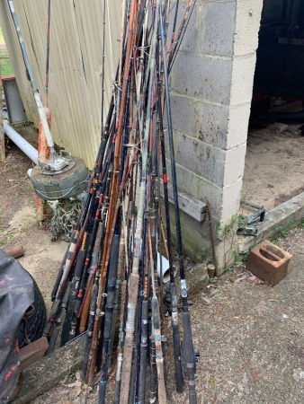 Asstd Lot of Vintage Fishing Rods