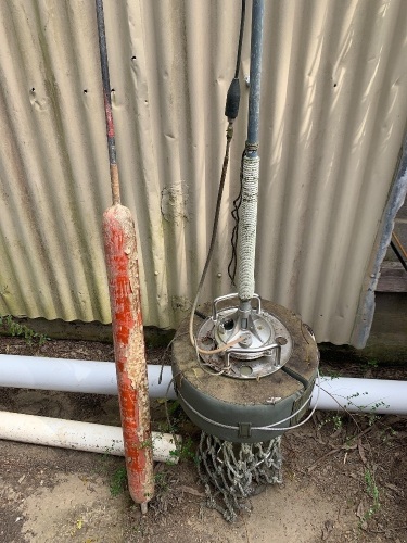 Salvaged Stainless Steel Radio Locator Beacon and Aerial