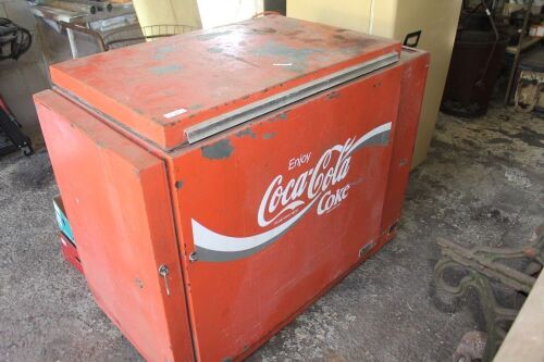 Large Vintage Coca Cola Chest Fridge - Working Order