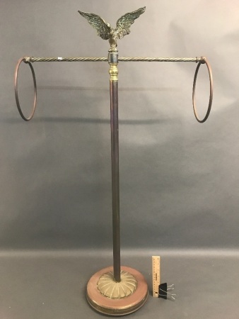 Heavy Vintage Brass and Copper Towel Rail