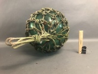 Vintage Japanese Green Glass Float - 3