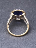 18ct Gold Diamond and Tanzanite Ring - TWT. 6g - 3