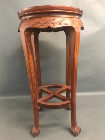 Contemporary Asian Style Hardwood Plant Stand