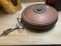 Antique Copper and Brass Hot Water Bottle with Screw Lid - 2