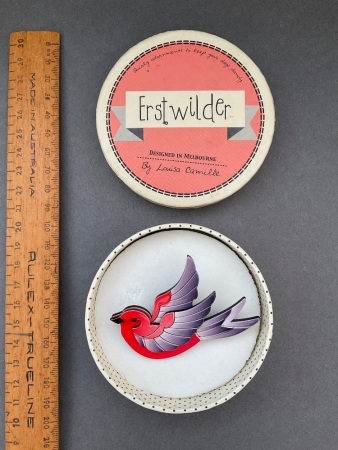 Collectable Boxed Erstwilder Birdy Brooch