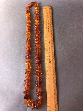 Vintage Baltic Amber Beaded Necklace