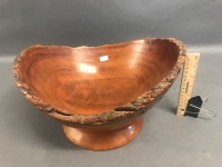 Turned Timber Burl Bowl - 2