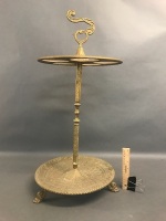 Vintage Cast Brass Umbrella & Walking Stick Stand