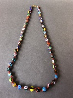 Italian Murano Glass Beaded Necklace - 2