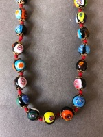 Italian Murano Glass Beaded Necklace - 3