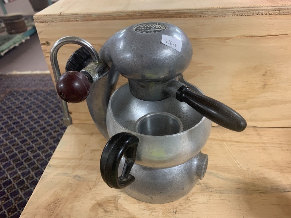 Vintage Italian Made Atomic Espresso Machine by Brevetti Robbiati with Jug