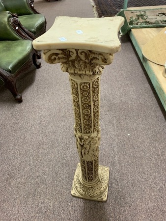 Heavy Cast Resin Greco Roman Style Plant Stand