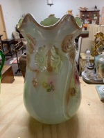 Antique Large Victorian Wash Jug with Roses - 3