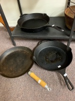 3 Cast Iron Skillets