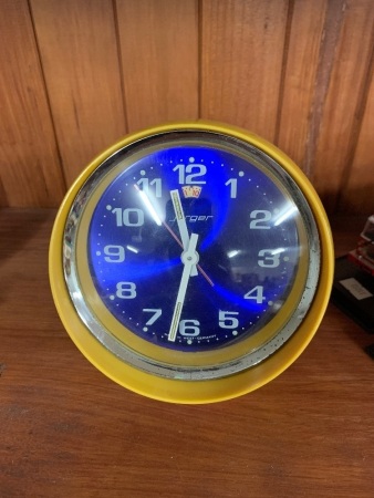 Mid Century German Jerger Wind Up Retro Atomic Alarm Clock