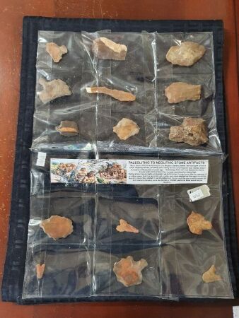 Collection of Neolithic and Paleolithic Stone Age Artifacts from Africa