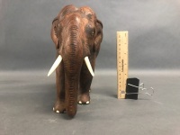 Carved Timber Elephant - 2