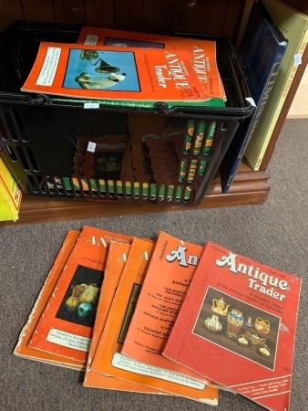 Basket Lot of Vintage Antique and Collecting Mags