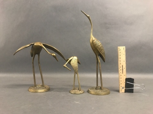 Brass Stork Family (3)