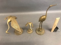 Brass Stork Family (3) - 2