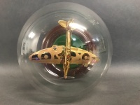 Spitfire in Glass Globe and Silent Fighter Pilot Statue - 6